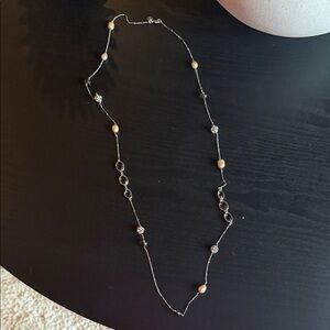 Stella & Dot Silver and Gold Necklace